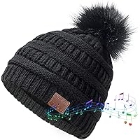 ChenFec Bluetooth Beanie Hat with Headphones Bluetooth Music Hat Wireless Cap, Unisex Stereo Headphones and Microphone, Perfe