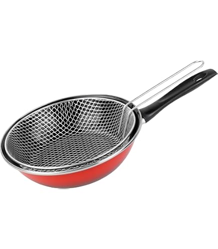 Magefesa Parma Poêle Iteuse Avec Panier 26 Cm, Revêtement émaillé