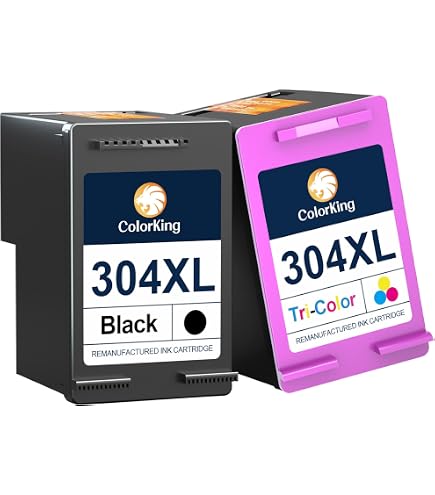 COCCINK Remanufactured 304XL Ink Cartridge - Compatible With HP DeskJet, ENVY & AMP Printers, 1 Black