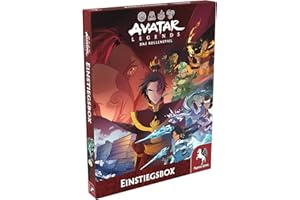 Pegasus Spiele 48110G - Avatar Legends – Das Rollenspiel: Einstiegsbox, Rot, Blau, Grün, Gelb