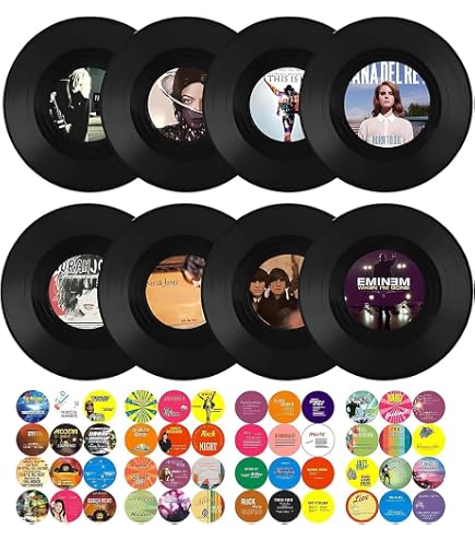 6 Stück Schwarze Blanko-Vinyl-Schallplatten – 30,5 Cm, Für Deko, Wandgestaltung, Musikparty, Indischer Stil