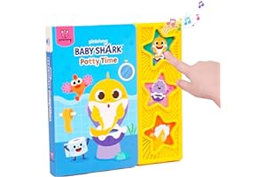 PINKFONG Baby Shark Potty Time 3 Button Sound Book, Baby Shark Healthy Habits Sound Books, Interactive Potty Training Books for Toddlers, Learning & Education Toys