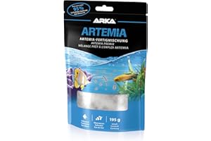 ARKA Œufs d’artémias avec sel – Microbe-Lift Set 195 g – taux d’éclosion Jusqu’à 95 % – Nourriture Vivante pour alevins, coraux & invertébrés – prêt à l’Emploi – Aquarium Eau Douce & mer