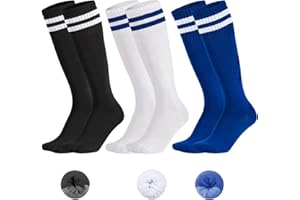 Yamitora Fußballsocken Kinder 35-38 Sportsocken,Lange Fußball Socken Atmungsaktiv Tennissocken für Jungen Mädchen von 9-12 Jahren,Elastische Socken für Fußball Basketball Laufen Cheerleading