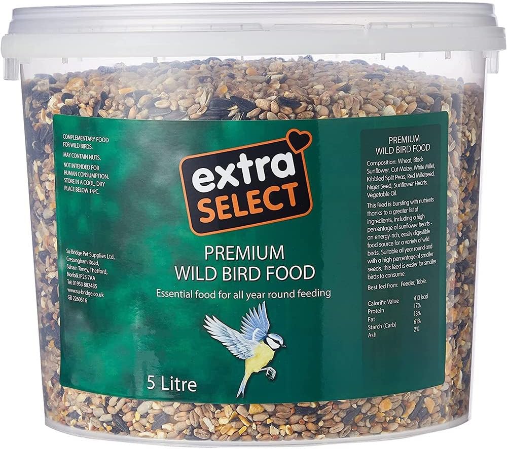 Extra Select Premium Wild Bird Food, 5 Litre