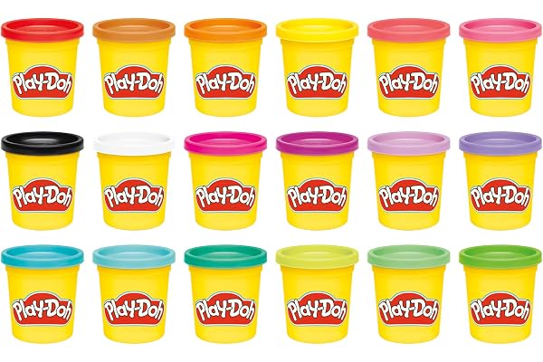 Play-Doh Pack de 18 Pots Imagination, Pâte à modeler, Activité manuelle et Ludique, Activité manuelle, Dès 3 ans