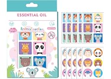 60 Parches Antimosquitos con Diseño Infantil, Pegatinas Repelente de Mosquitos de Dibujos Animados, Ideal para Acampadas, Senderismo y Aire Libre (Animales)