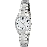 Casio 19123 LTP-1274D-7B - Orologio da donna al quarzo bracciale metallico quadrante bianco, bianco, Bracciale