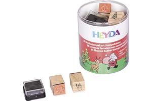 Heyda 204888480 Heyda 204888480 - Sello (1,5 x 1,5 cm), diseño navideño