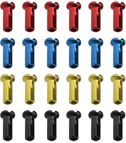 80 Nippli Per Raggi Bici Lord Of The Tools - 2.6mm/12g, 13mm, Argento Per MTB, E-Bike E Moto - Foto 7