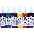 SÜDOR Textile paints Fabric paints Wash-proof Textile spray paints Textile paints Fabric paints Tie-Dye creative designs on textiles T-shirt color Waterproof 6 x 70 ml spray bottles