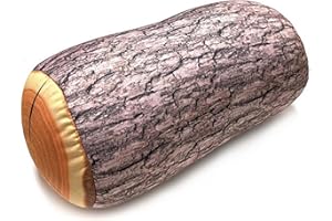 YUEMING Kissen，Kreative Natur Holz Design-Log Weicher Stuhlkissen Kissen Geschenk Startseite Sofa Nackenrolle Baumstamm aus Schaumstoff, dekorative optische Täuschung, perfekt für Reisen