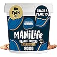 ManiLife Original Roast Smooth Peanut Butter, 900g Tub - Small Batch Vegan Peanut Butter Made from Single Origin Grade-A Argentine Peanuts - No Palm Oil, No Added Sugar, No GMOs