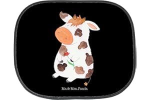 ‎MR. & MRS. PANDA Mr. & Mrs. Panda Auto Sonnenschutz Kuh - Geschenk, Bauernhof, Sonnenblende, Hof, Sonnenschutzfolie, Hoftiere, Magie, Landwirt, Landwirtin,