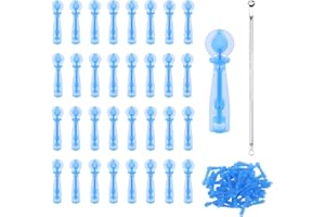 LFWZRY 100 Pièces Aiguilles Jetables pour Points Noirs, Dissolvant jetable de boutons d'acné, Blackhead Blemish Remover Tool, Aiguilles pour éliminer L'acné et Outils éliminer Les Imperfections
