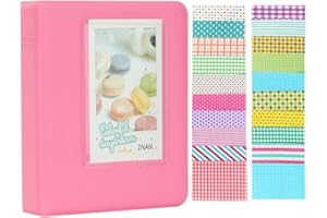 Anter 64 Mini Álbum de fotos para Fujifilm Instax Mini 11 8 8+ 9 7s 25 26 50s 70 90 Cámara Instantánea y Tarjeta de Nombre con 20 Pegatinas PCS