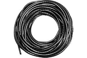 QUOTRE 12 m espiral cables eléctricos, PE espiral enrollacables para cables extensibles recogecables en espiral, tubo universal en espiral cables diámetro 8 mm