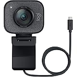 Logitech Streamcam Webcam avec USB-C Pour Le Streaming Et La Création De Contenu, Vidéo Verticale Full HD 1080p, Double Fixat