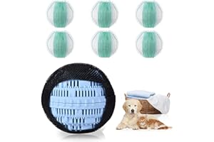 RARSSA Pet Hair Remover and Laundry Ball Set, Reusable Dog Hair Remover for Laundry, Lint Catcher Laundry Ball in Washing Machine, Pet Hair Catcher for Clothes, Bedding