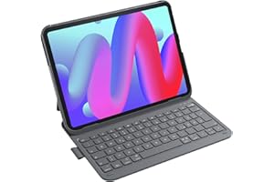 ‎INATECK Inateck iPad 10 Generation Hülle mit Tastatur, für iPad 11 Gen. A16 2025 11 Zoll, Air 11 Zoll M3/M2 (2025/2024),Air 5/4, Pro 11 4/3/2/1,QWERTZ,Ultraleichte Tastatur mit Stifthalter,AirTap BK2007