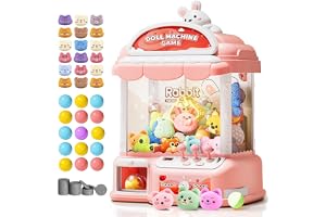 MIAOKE Large Claw Machine for Kids, Musical Electronic Arcade Game Toy | Vending Machine Adjustable Sound, Prize Dispenser Toys, Party Christmas and Birthday Gift for Girls Boys, Light Pink