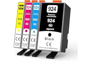 INK4U 924XL wkłady z chipem, kompatybilne z tuszem HP 924e 924 924XL do HP OfficeJet Pro 8120 8122 8123 8125 8128 8130 8132 8133 8134 8135