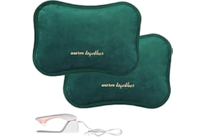 MAGIC SELECT 2x 𝗕𝗼𝘂𝗶𝗹𝗹𝗼𝘁𝘁𝗲 𝗘́𝗹𝗲𝗰𝘁𝗿𝗶𝗾𝘂𝗲. Bouteille Chauffante Thermique pour le Dos, les Lombaires, le Ventre et les Mains. Sac Chauffe-lit Portable avec Contrôle de le Température.