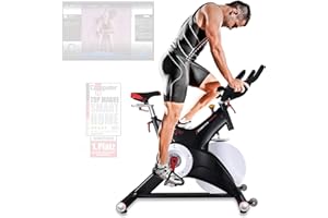 Sportstech Vélo d'appartement ergomètre Premium avec volant d'inertie de 25 kg & application multi-joueurs | Marque de qualité allemande | Vélo d'appartement pour la maison | SX500