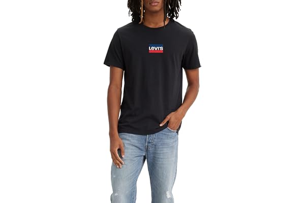 Levi's Graphic Crewneck Tee T-Shirt Homme, Large Batwing Logo