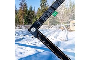 BeGrit Clear Plandeka 3m x 6m Wodoodporna Wytrzymała Plandeka Przezroczysta plandeka Pokrywa Meble Carvan Cover na Camping Garden Balkon Dach Chicken Run