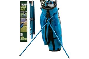 DIOCHEY CREATIONS Golf Bag Stand Attachment Foldable Legs Only | Portable Attachable Stand for Golf Bag Legs Only Golf Stand | Golf Gifts for Mens Golf Bag Accessories | Preventing Cart Bag Falls and Golf Club Damage