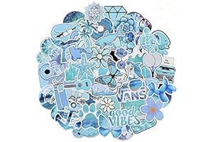 Willingood VSCO Tumblr Aesthetic Stickers - Adesivi impermeabili per laptop, skateboard, auto, moto, bicicletta, PS4, snowboard, iPhone, colore: blu
