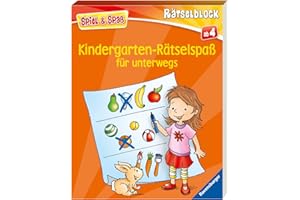 Kindergarten-Rätselspaß für unterwegs - Rätselbuch ab 4 Jahre, Reisespiele für Kinder (Spiel & Spaß - Rätselblock)