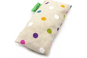 BUABI Saco térmico semillas Bebé (20x10cm). Calentar al microondas, Aroma suave a Lavanda. Saquito pequeño con funda lavable extraíble. Almohada Cojín para colicos y dolores de lactante (Lacasitos)