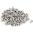 uxcell M3 x 6mm 304 Stainless Steel Cross head Phillips Pan Head Screws Bolt 60pcs