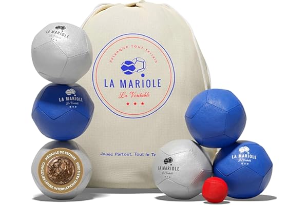 LA MARIOLE - Jeu de Boules de Pétanque Tout Terrain Intérieur Extérieur Indoor Outdoor - Pack Officiel V4