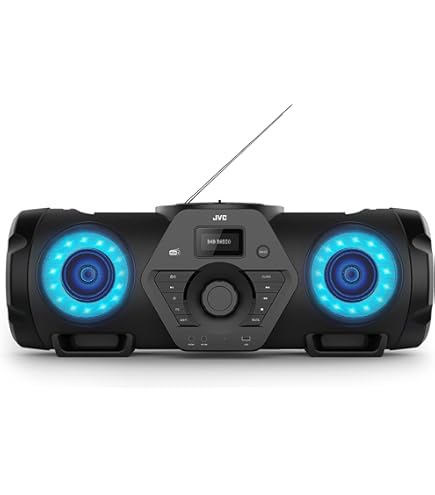 Reflexion CDR900BT - Tragbare HiFi-Stereo Boombox mit 2x100 Watt, Bluetooth und buntem Discolicht für unvergessliche Partys und Musikgenuss unterwegs