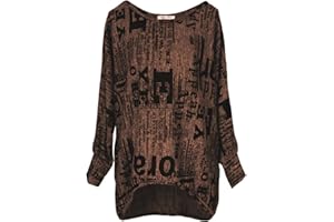 Emma & Giovanni - Pull Asymétrique imprimé Lettre - Femme - Taille (S à XL)