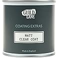 Guild Lane - Matt Clear Top Coat - Non-Yellowing Protective Acrylic Paint Sealer for Easy Application, Exceptional Coverage - Multi-Surface, Non-Toxic Clear Waterproofing Paint - 250ml