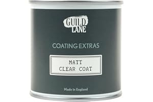 Guild Lane - Matt Clear Top Coat - Non-Yellowing Protective Acrylic Paint Sealer for Easy Application, Exceptional Coverage - Multi-Surface, Non-Toxic Clear Waterproofing Paint - 250ml
