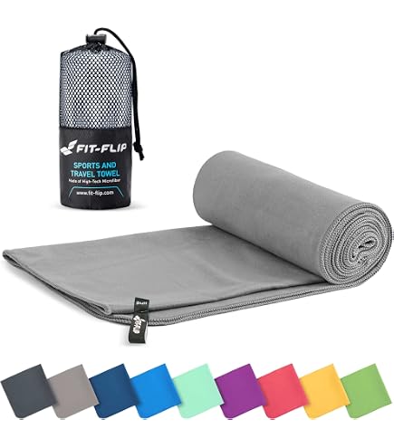 Asciugamani Sportivi Microfibra 4 Pezzi - 40x80 Cm Super Assorbenti Per Palestra - Foto 7