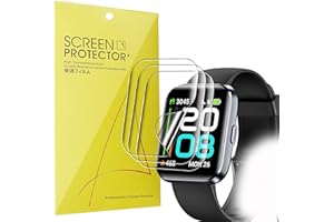 Blueshaweu for ID208 Plus/IDW208 Plus Smart Watch Screen Protector, [3 Pack] Full Coverage TPU Clear Film Compatible for Quican,Enamor,Veryfit,WMK ID208 Plus 1.8"/ID208 IDW208 Plus 1.8 Inches Watch