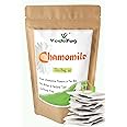 VY VedaYug Chamomile Tea Bag 40, Caffeine Free Flower Herbal Tea, Chamomile Tea Loose Leaves for Sleep and Stress Relief Tea, Use for Ice and Hot Tea – 40 Pec