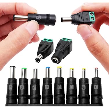Lot De 2 Câbles D’alimentation CC Pour Ordinateur Portable Dell Inspiron 15 7590 7591 - CN-048JWV - Haute Conductivité, ABS Résistant