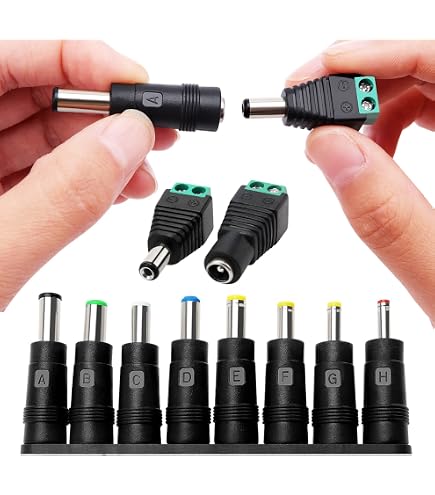 5 Spine Di Alimentazione Per Laptop: Connettore Maschio CC 1,3mm X 3,5mm – Ideali Per Riparazioni E Progetti Fai-da-te
