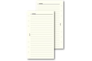 Agendepoint.it - Ricambio agenda organizer a righe 9,5x17cm 6fori 50fogli avorio