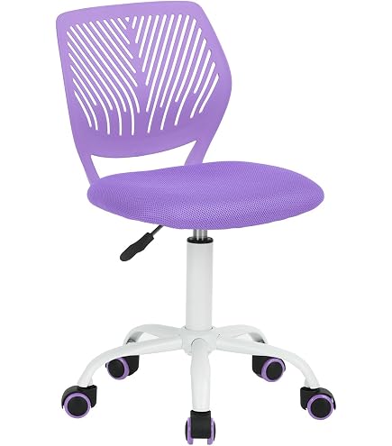 Chaise De Bureau Pivotante Pour Enfant – Hauteur Réglable 36-46 Cm – Dossier Et Accoudoirs Réglables – Vert Clair - 4