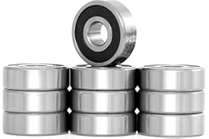 XiKe 10 pezzi 629-2RS Miniatur Cuscinetti a sfere 9x26x8mm, Doppia Guarnizione in Gomma, Acciaio cromato, Pre-lubrificati, 629RS Cuscinetti radiali rigidi a sfere sigillati