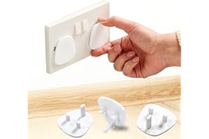 BABY SPROUT Plug Socket Covers UK – [ 10 PACK ] Baby Proof Plug Socket Cover | Plug Protectors Baby UK | Plug Covers for sockets UK | Child Proof & Reusable Socket Protectors | BPA-Free & Durable (White)
