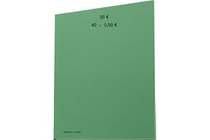 ORGAEXPERT EURO Münzen Handrollpapier 50 Stück von 1 Cent bis 2 EUR frei wählbar EUR Münzrollpapier (50 Stück 50 Cent)